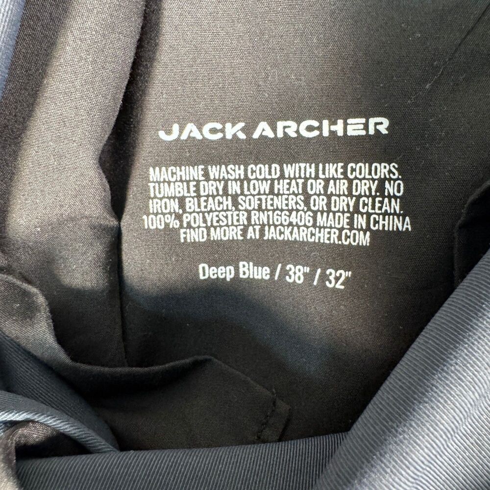 Jack Archer Jetsetter Pants Mens Size 38x32 Measured 38x31 Space Blue - Picture 7 of 11